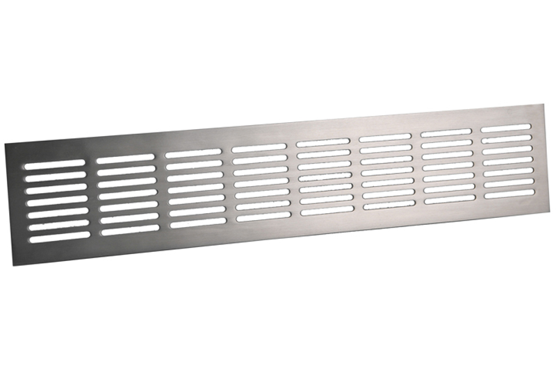 64400211 Skirting grille 500x80mm Stainless steel
