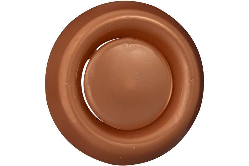 64500626 Round valve Ø100mm copper
