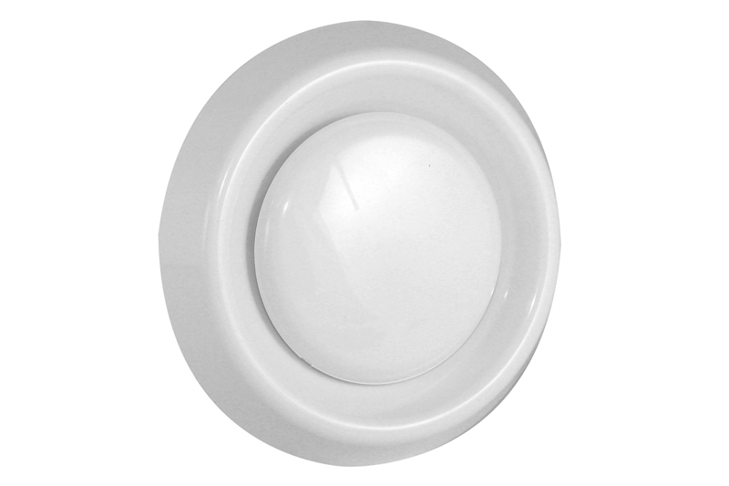 64502000 Plastic air disc valve Ø150mm, White