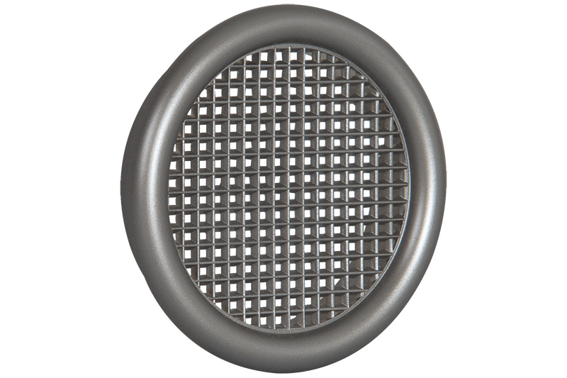64801421 Ventilation grille Ø 45mm with collar  Steel