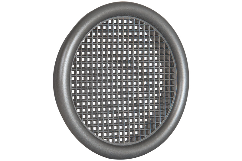 64801521 Ventilation grille Ø 56mm with collar  Steel