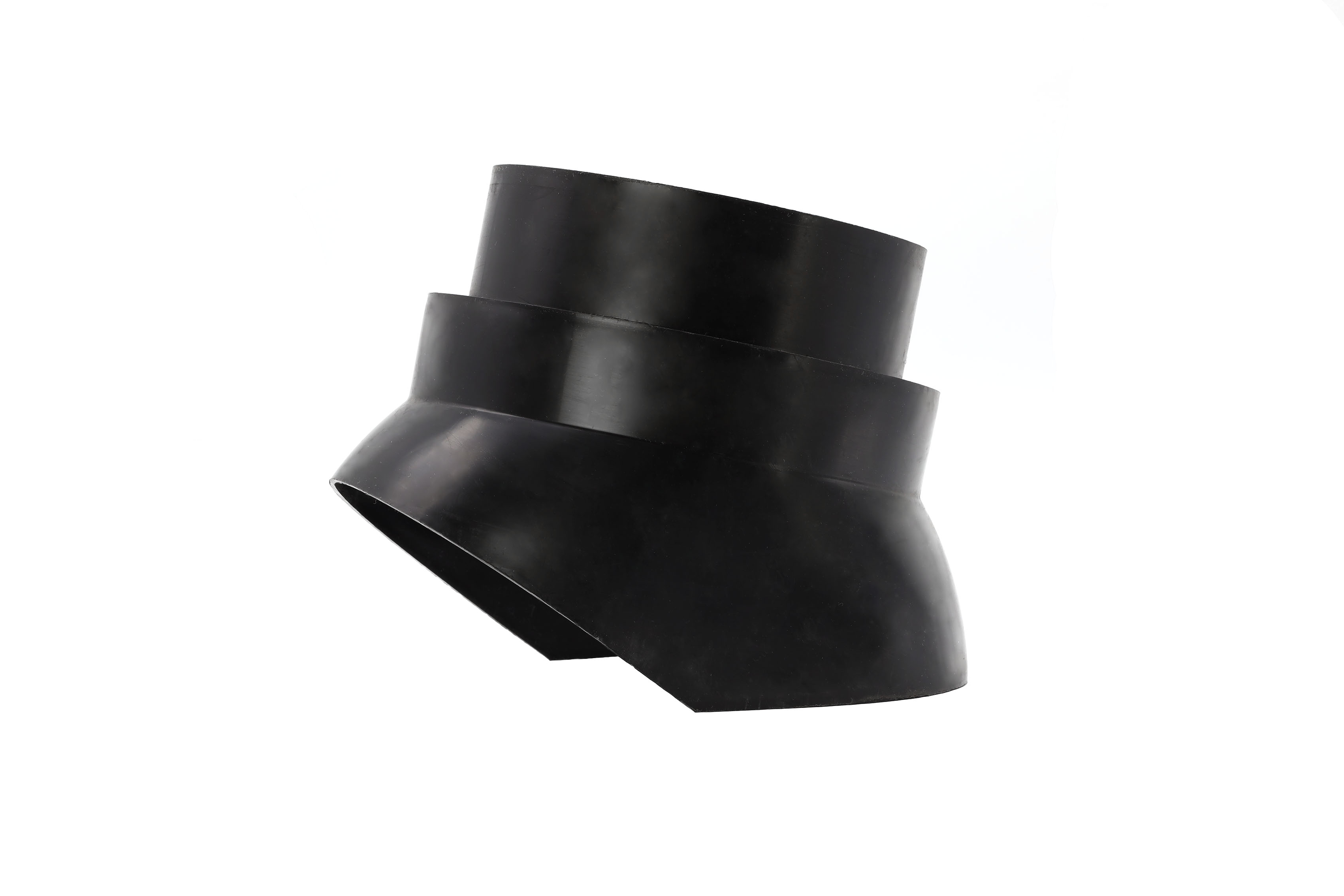 Angle boot for lead pipe flashing Ø140 black