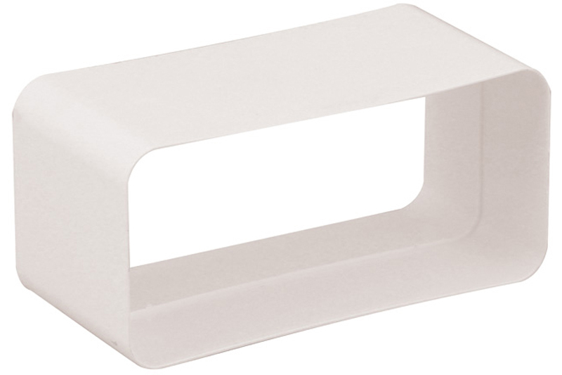 65804700 Flat channel connector 150 x 70mm White