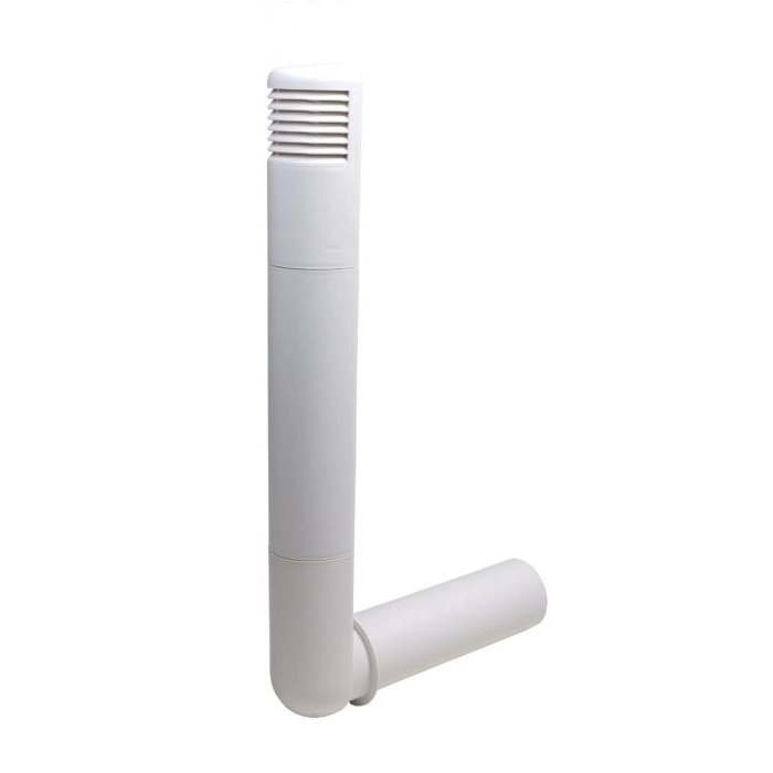 66004700 Ventilation pole with grille Ø125mm white