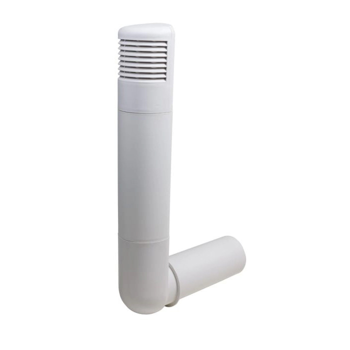 66004800 Ventilation pole with grille Ø160mm white