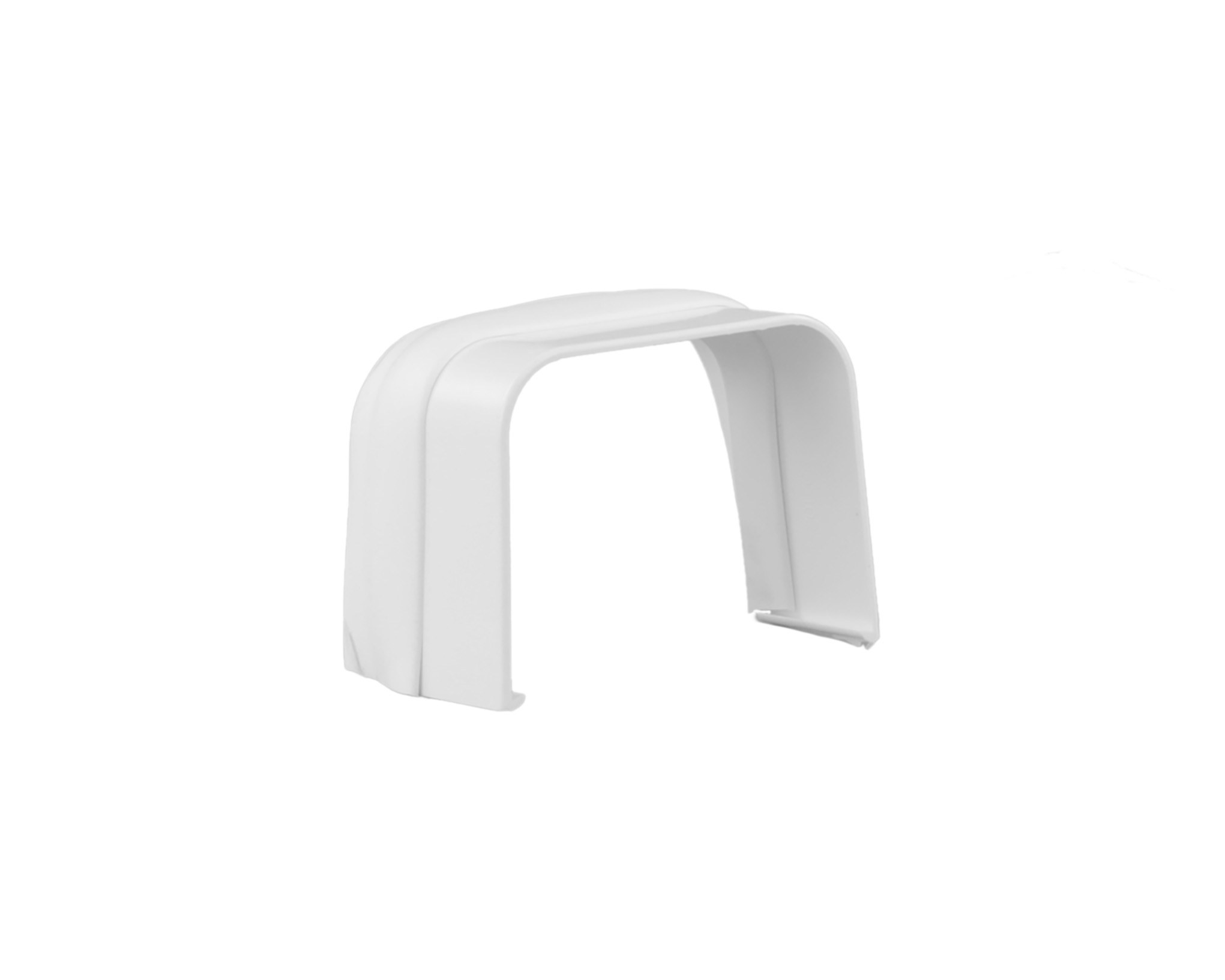 66600400 Connector with collar 80x60mm white