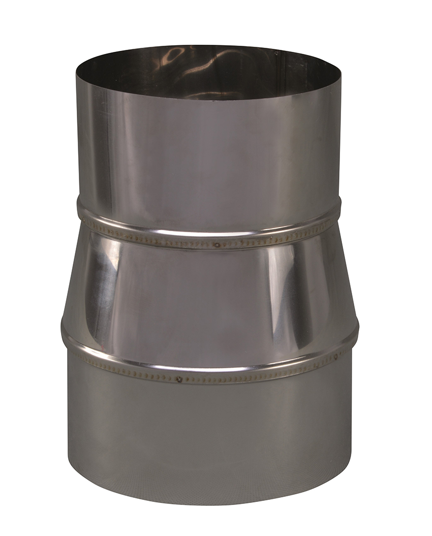 SW Stainless steel adapter 109mm external - 100mm