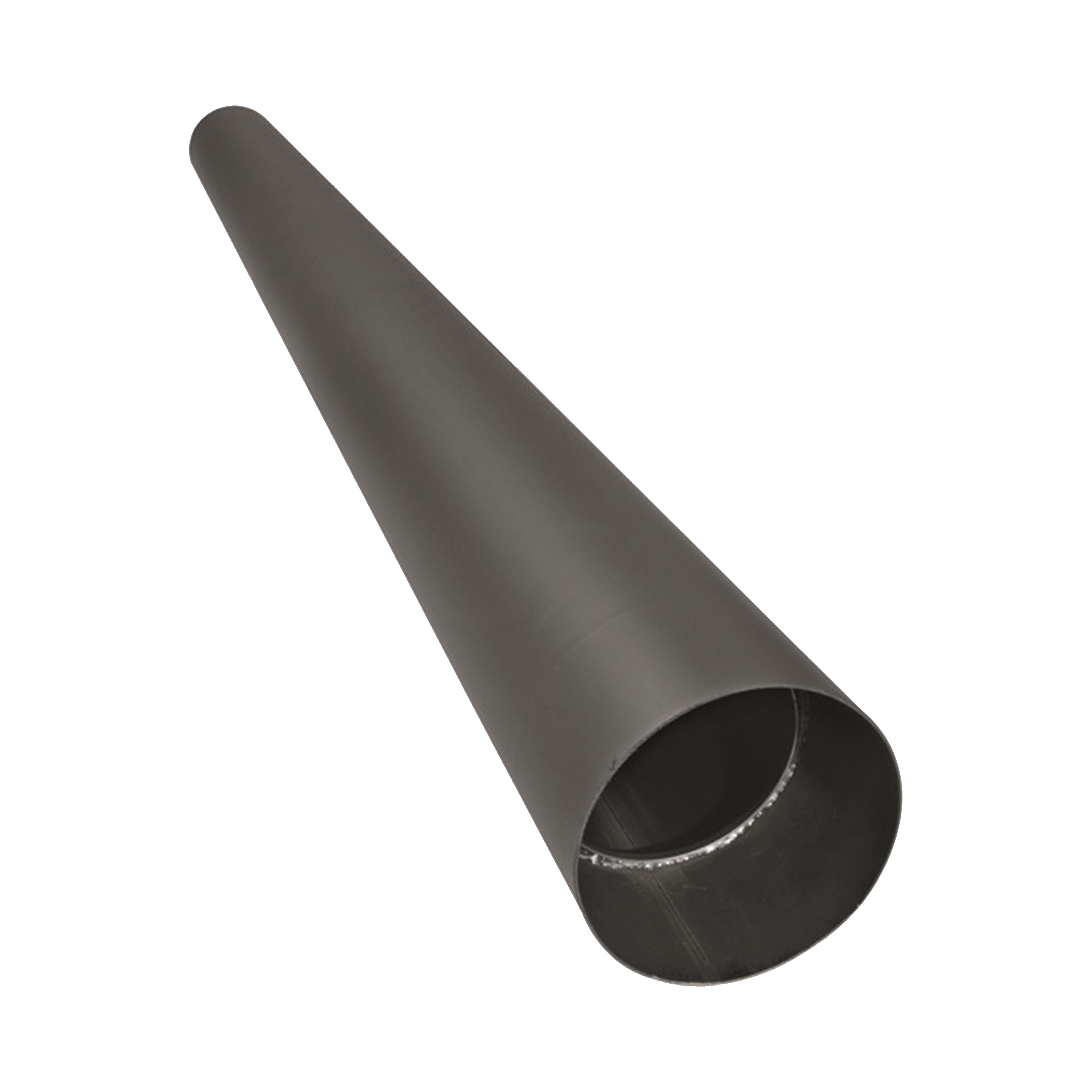 Black steel Ø150 mm pipe 1000mm + condensation trap