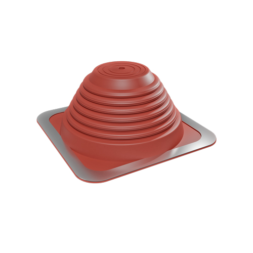 Silicone doorvoermanchet 0-45° Ø6-102mm rood (203x203mm)