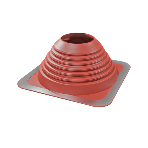 68768052 Silicone roof terminal 0-45° Ø101-178mm Red (280x280mm)