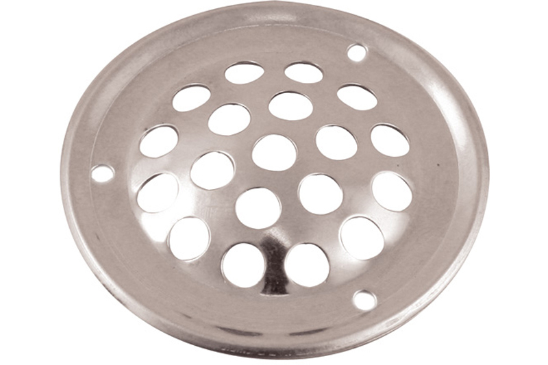 Round stainless-steel ventilation grilles